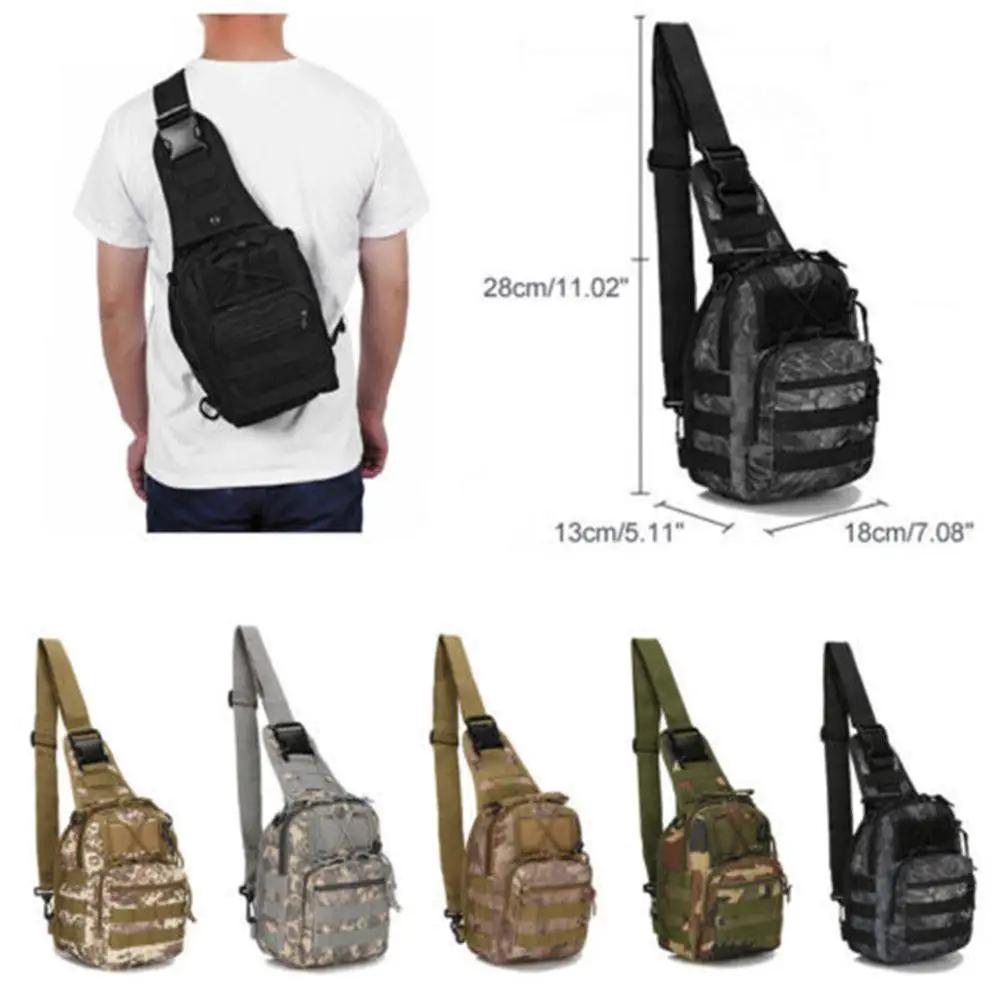 Outdoor Shoulder Tactical Backpack Waterproof Sling Shoulder Chest Bag Sport Bag For Outdoor Camping Hiking Cycling